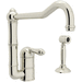 Rohl RA360811LMWSPN2 Polished Nickel Single Handle Kitchen Faucet