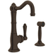 Rohl RA3650LMWSTCB2 Tuscan Brass Single Handle Kitchen Faucet