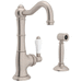 Rohl RA3650LPWSSTN2 Satin Nickel Single Handle Kitchen Faucet