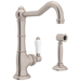 Rohl RA365065LPWSSTN2 Satin Nickel Single Hole Bar Faucet