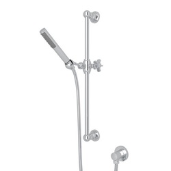 RAKIT8073XULB Spa Hand Held Shower - Slide Bar Mount Shower Accessory - Unlacquered Brass RAKIT8073XULB Spa Hand Held Shower - Slide Bar Mount Shower Accessory - Unlacquered Brass