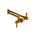 Rohl RCP62W1LMULB Unlacquered Brass Pot Filler Kitchen Faucet
