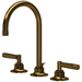 Rohl RMB2019LMAG2 Antique Gold 8'' Widespread Bathroom Sink Faucet