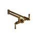 Rohl RMB62W1LMAG Antique Gold Pot Filler Kitchen Faucet