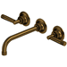 Rohl RMB2030LMAGTO2 Antique Gold Bathroom Sink Faucet Trim Kit