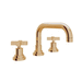 Rohl RA2218XMULB2 Unlacquered Brass 8'' Widespread Bathroom Sink Faucet