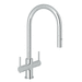 Rohl RCY657LAPC2 Polished Chrome Pull-Out Spray Kitchen Faucet