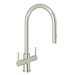 Rohl RCY657LPN2 Polished Nickel Pull-Out Spray Kitchen Faucet