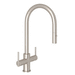 Rohl RCY657LSTN2 Satin Nickel Pull-Out Spray Kitchen Faucet