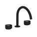 Rohl REC08D3IWMBN Matte Black / Satin Nickel 8'' Widespread Bathroom Sink Faucet