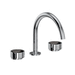 Rohl REC08D3IWPCN Polished Chrome / Satin Nickel 8'' Widespread Bathroom Sink Faucet