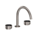 Rohl REC08D3IWSNB Satin Nickel / Matte Black 8'' Widespread Bathroom Sink Faucet