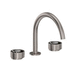 Rohl REC08D3IWSNC Satin Nickel / Polished Chrome 8'' Widespread Bathroom Sink Faucet