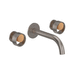 Rohl REC08W3IWSNG Satin Nickel / Satin Gold Bathroom Sink Faucet Trim Kit