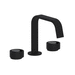 Rohl REC09D3IWMBN Matte Black / Satin Nickel 8'' Widespread Bathroom Sink Faucet