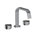 Rohl REC09D3IWPCN Polished Chrome / Satin Nickel 8'' Widespread Bathroom Sink Faucet