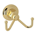 Rohl RROT7DULB Unlacquered Brass Robe Hook