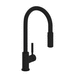 Rohl RR7520MB Matte Black Pull-Out Spray Kitchen Faucet