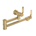 Rohl RU4599HTSEG2 Satin English Gold Pot Filler Kitchen Faucet