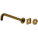 Rohl R145512AG Antique Gold Shower Arm
