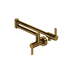 Rohl RTE62W1LMAG Antique Gold Pot Filler Kitchen Faucet