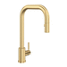 Rohl RU4046LSEG2 Satin English Gold Pull-Out Spray Kitchen Faucet