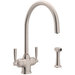 Rohl RU1535LSULB2 Unlacquered Brass Water Filtration Kitchen Faucet