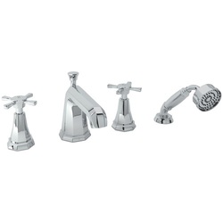 RU3153XEG Deco Deck Mount With Handshower Tub Faucet - English Gold