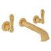 Rohl RU3560LEGTO2 English Gold Bathroom Sink Faucet Trim Kit