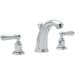 Rohl RU3760LULB2 Unlacquered Brass 8'' Widespread Bathroom Sink Faucet