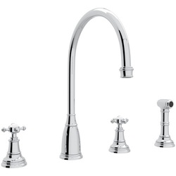 Two Handle Kitchen Faucet 4 Hole
