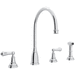 Rohl RU4736LAPC2 Polished Chrome Two Handle Kitchen Faucet