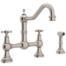 Rohl RU4755XSTN2 Satin Nickel Two Handle Kitchen Faucet