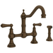 Rohl RU4756LEB2 English Bronze Two Handle Kitchen Faucet