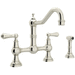 Rohl RU4756LPN2 Polished Nickel Two Handle Kitchen Faucet