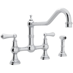 RU4764LULB2 Edwardian Two-Handle Kitchen Faucet - Unlacquered Brass RU4764LULB2 Edwardian Two-Handle Kitchen Faucet - Unlacquered Brass