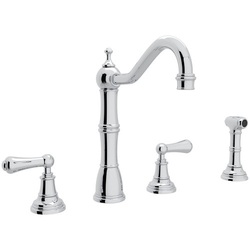 RU4776LULB2 Edwardian Two-Handle Kitchen Faucet - Unlacquered Brass RU4776LULB2 Edwardian Two-Handle Kitchen Faucet - Unlacquered Brass