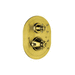 Rohl RU5757XEGTO English Gold Thermostatic Valve Trim