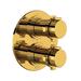 Rohl RTLB46W1XMULB Unlacquered Brass Thermostatic / Volume Control Trim