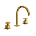 Rohl RAP08D3XMULB Unlacquered Brass 8'' Widespread Bathroom Sink Faucet