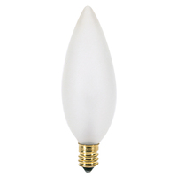  Cand Torpedo Incandescent Light Bulb - Frosted