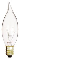  Cand Turn Tip Incandescent Light Bulb - Clear