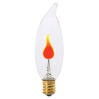  Cand Turn Tip Incandescent Light Bulb - Clear