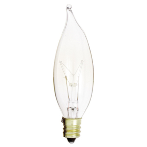 SA3673 Cand Turn Tip Incandescent Light Bulb - Clear