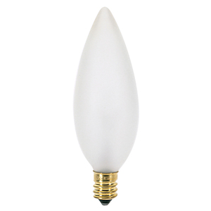 SA3686 Cand Torpedo Incandescent Light Bulb - Frosted SA3686 Cand Torpedo Incandescent Light Bulb - Frosted