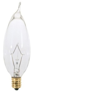 SS3274 Cand Turn Tip Incandescent Light Bulb - Clear