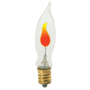 SS3661 Cand Turn Tip Incandescent Light Bulb - Clear