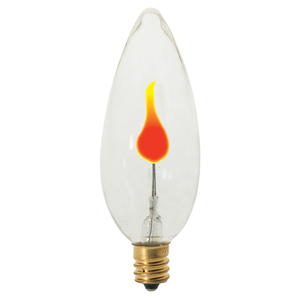 SS3759 Cand Turn Tip Incandescent Light Bulb - Clear