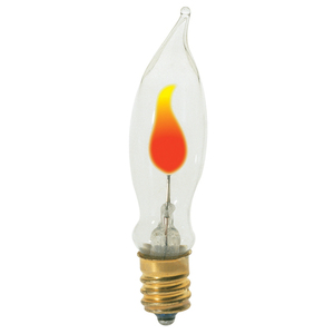 SS3761 Cand Turn Tip Incandescent Light Bulb - Clear