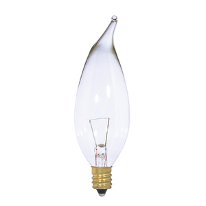 SS3866 Cand Turn Tip Incandescent Light Bulb - Clear